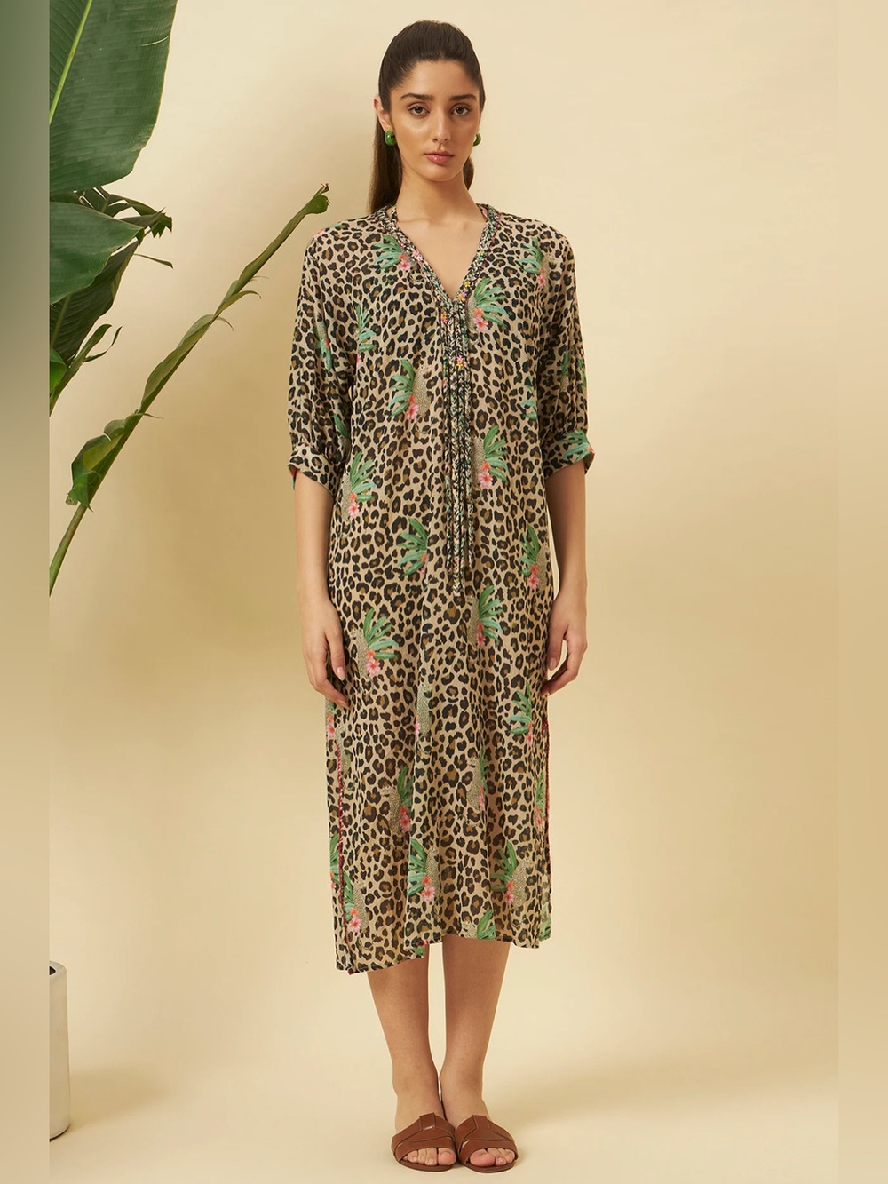 Nikasha Cotton Gauze Straight Dress